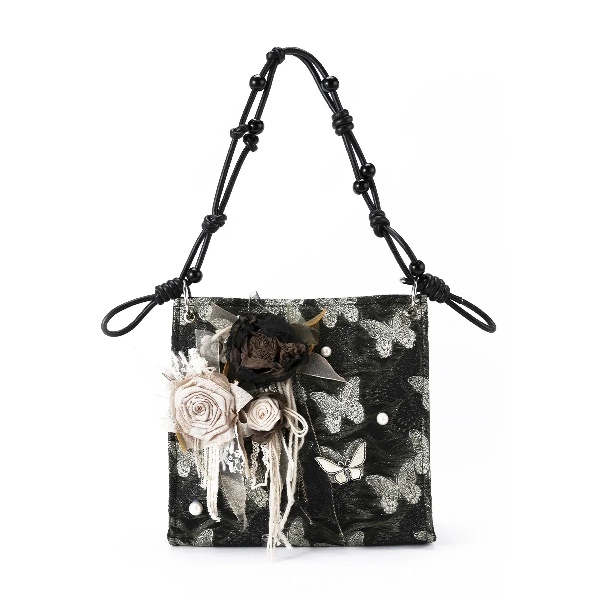 Handmade tide play niche single shoulder oblique span printed bag