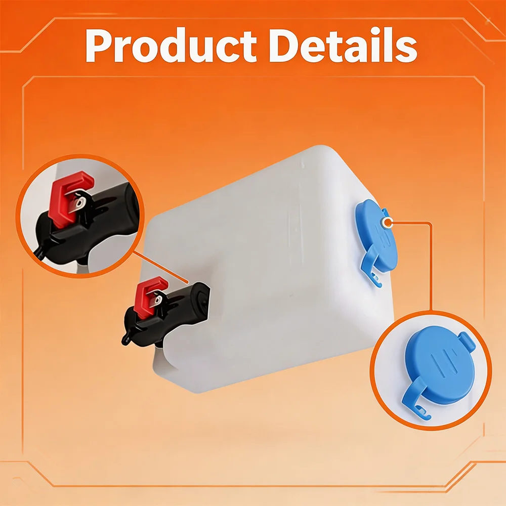 12V 1,5-Liter Universal-Scheibenwaschbehälter mit Pumpe, Wischer-Reservoir-Kit, Flüssigkeitsdüse, Sprühgerät, Auto-Windschutzscheiben-Reinigungswerkzeug – Detail 6