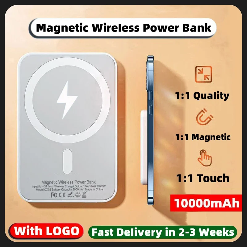 

Magnetic Power Bank For Apple Original External Backup Battery Wireless Charger for Magsafe Powerbank For iPhone 12 13 14 15 16