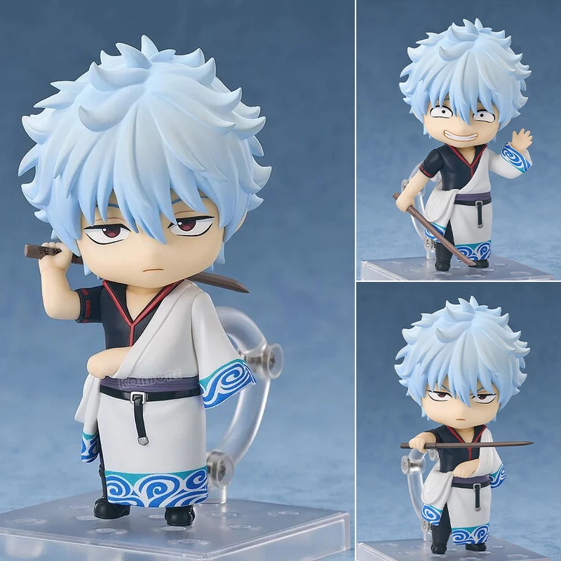 #2420 Gintama Sakata Gintoki Anime Figure #2462 Kagura Action Figure Shimura Shinpachi Figurine Collectible Model Doll Toys Gift