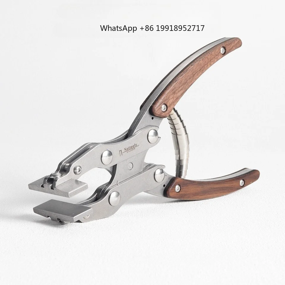 Leatherwork Hand Press - Alicates planos de cuero de acero