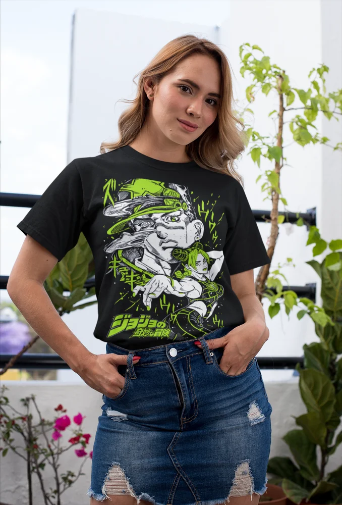 Adventure JoJo Anime JoJo's Bizarre T-Shirt Manga Jolyne Jotaro Unisex Tshirt