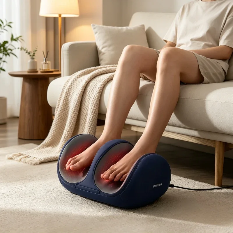 Automatic Leg Massager Kneading Scraping Heat Foot Calf Massage Machine for Home Relaxation Adjustable Personal Care 다리 마사지기