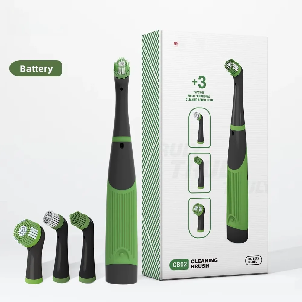 Electric Cleaning Brush Kitchen Bathroom Multifunctional Cleaner Electric Shoe Shine Brush Handheld Cleaning Brush