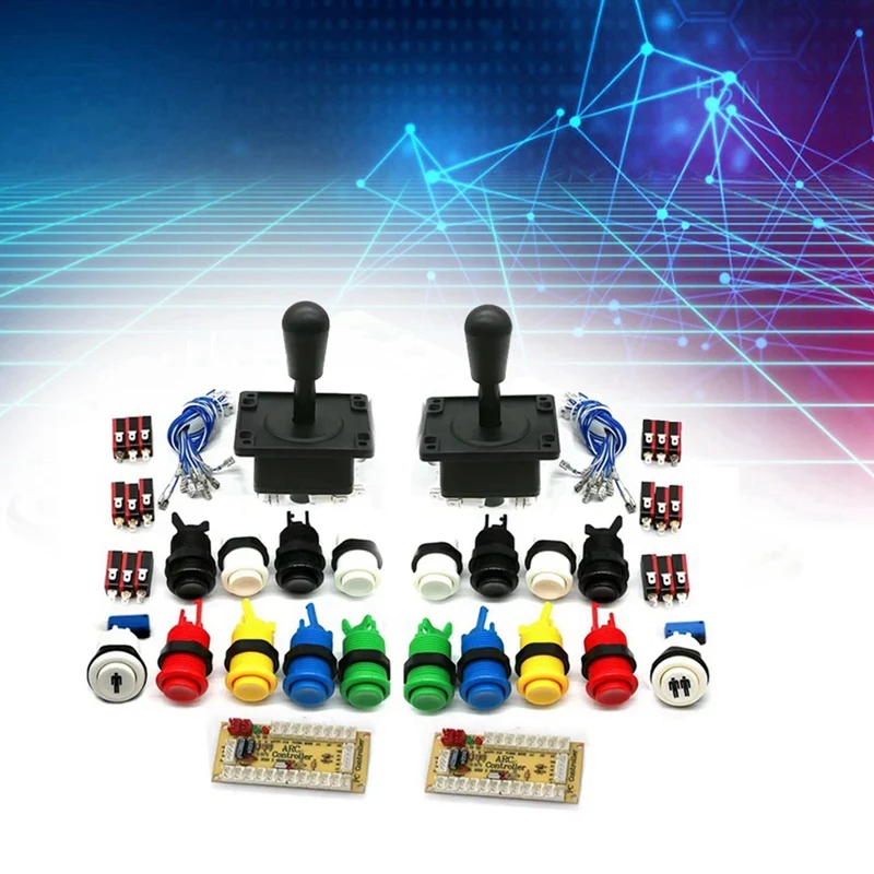 Arcade Game DIY Kit Zero Delay USB Board Controller For Pc Raspberry Pi US Style Joystick Happ Push Button Player Part