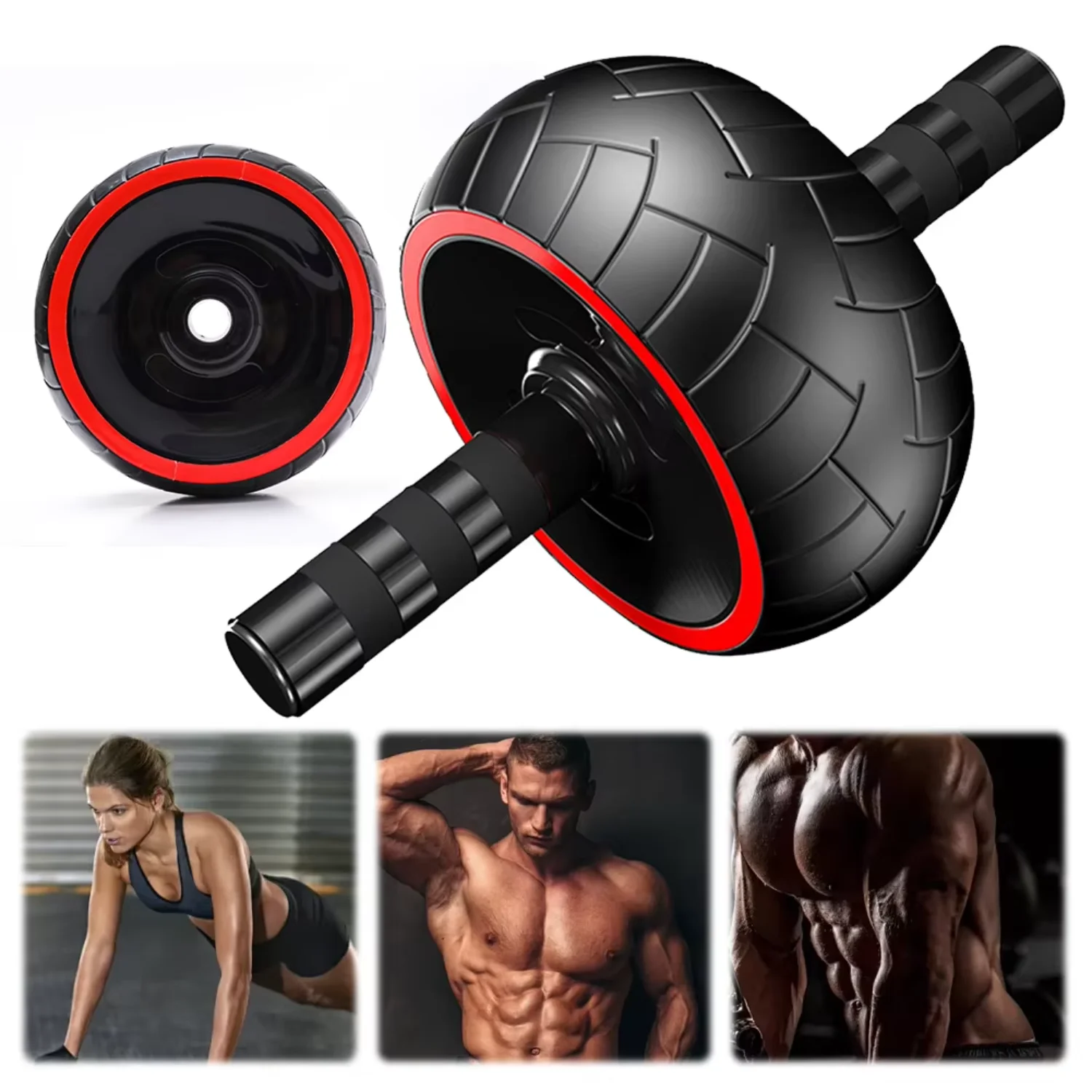 

Ab Roller Wheel Abdominal Muscle Trainer Single-Wheel Abdomen Exerciser Non Slip Ab Workout Equipment Gym Fitness Iron dumbell