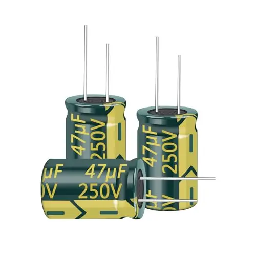 

10Pcs 250v 47UF Capacitor 13x20MM(0.51x0.98in) High Frequency Aluminum Electrolytic Capacitors for TV, LCD Monitor, Game