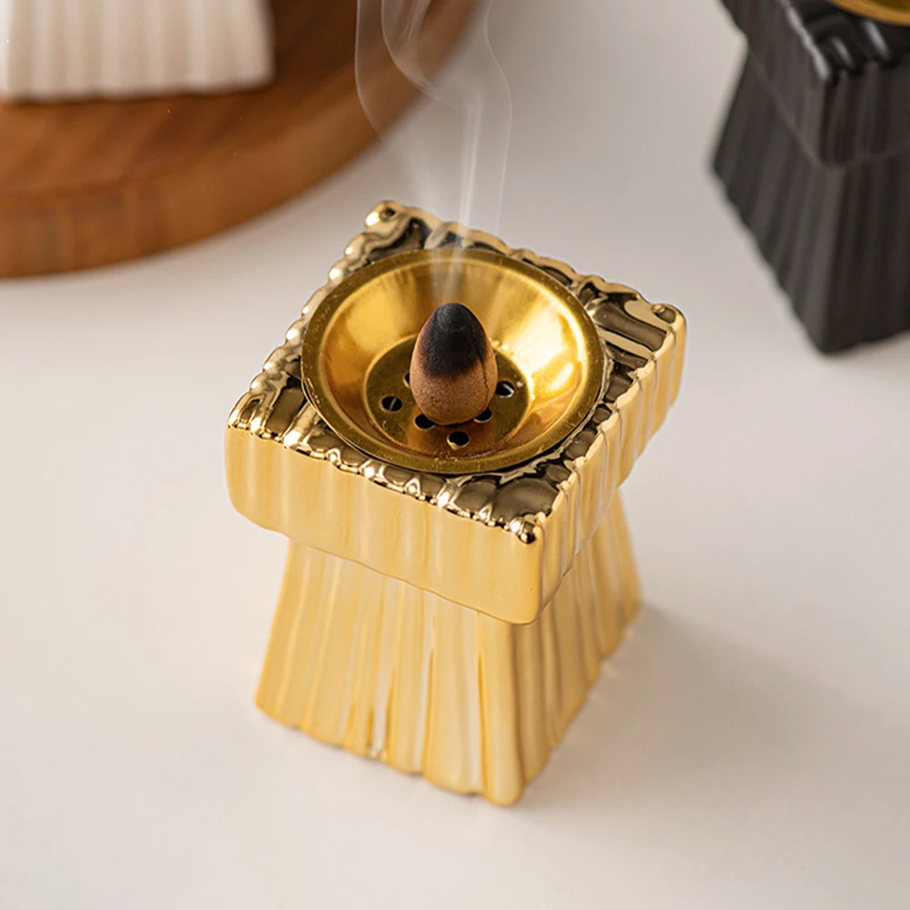

Ceramic Censer Incense Burner Cone Stick Holder Indoor Ornament Home Bedroom Bar Cafe Restaurant Wedding Gift Incense Burner