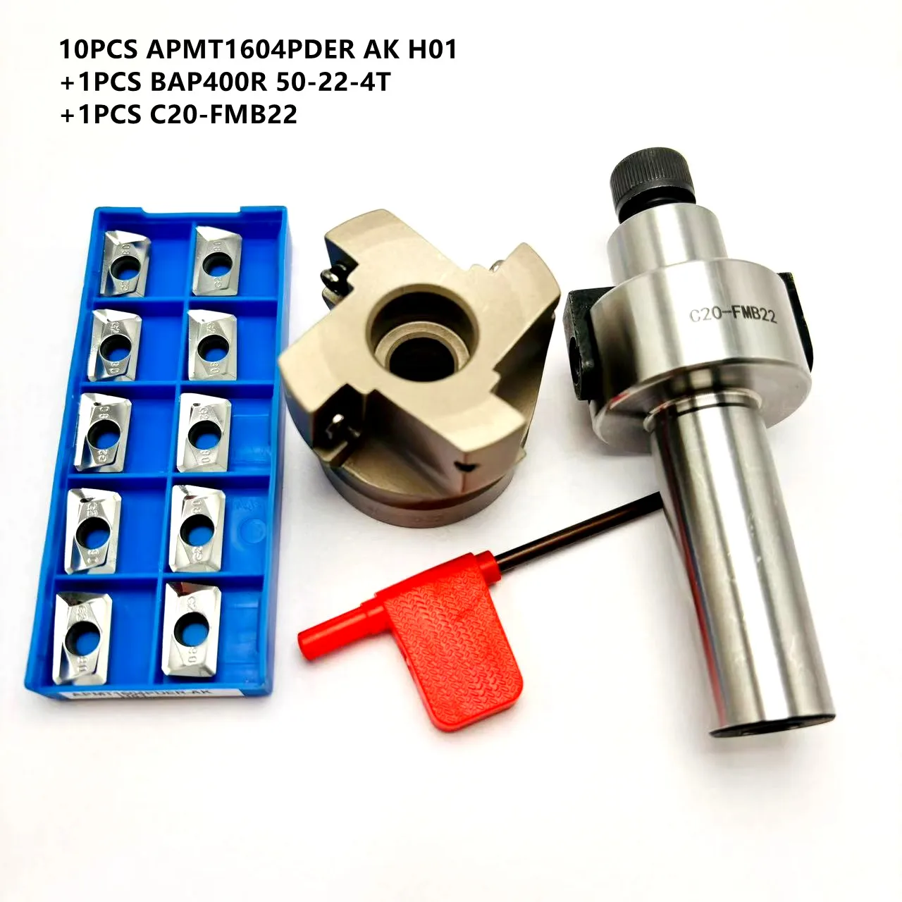 رأس قاطعة الطحن النهائية BAP400R لـ APMT1604 APMT 160408   شفرة سبائك الصلب C12 FMB22 C16 C20 FMB22 قاطعة الطحن ذات نهاية الأخدود