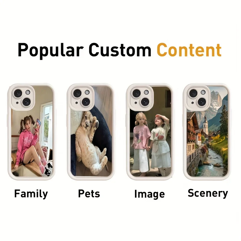 لتقوم بها بنفسك لينة بولي TPU حالات الهاتف الواقية آيفون 17 16 15 14 13 12 11 برو Xs ماكس X XR Mini 16e زائد مخصص صور غطاء ناعم #4