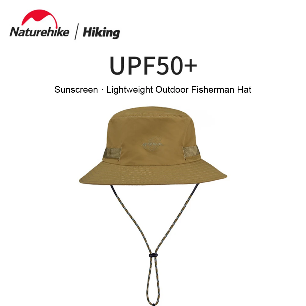 Naturehike Outdoor Sun Proteção Chapéu Do Pescador, Ultra Luz Dobrável, Portátil Adulto Pesca Chapéu