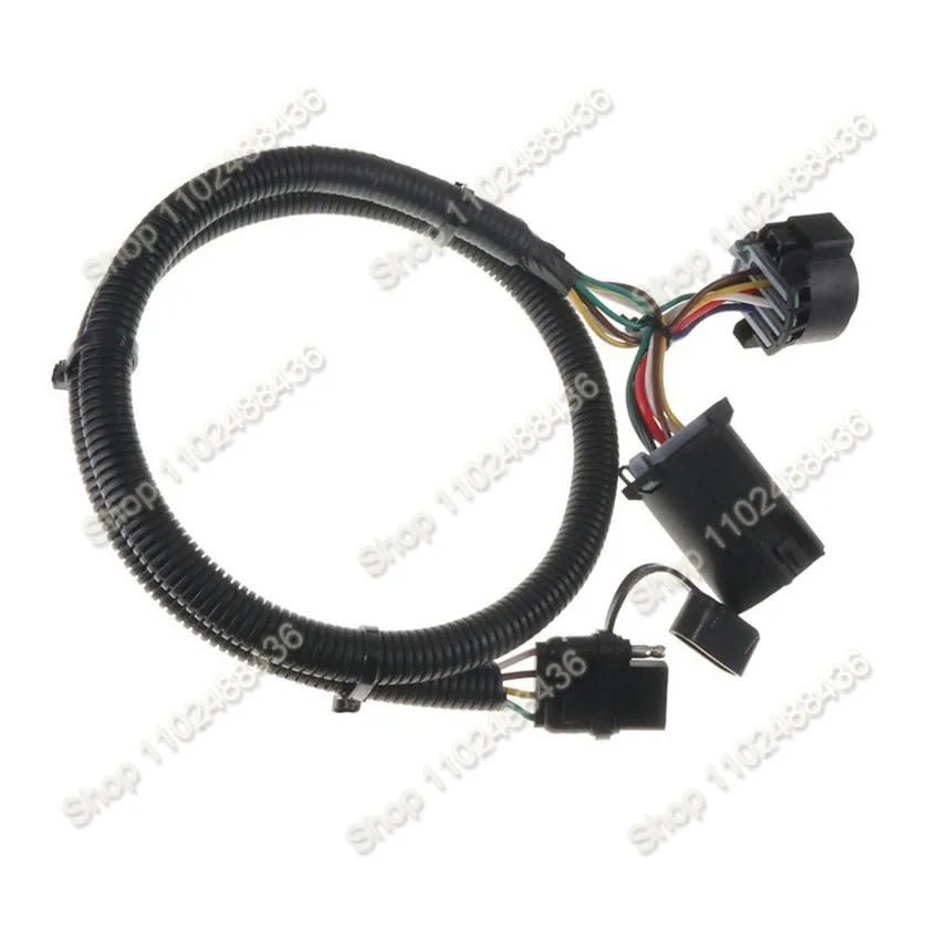 

7-контактный на 4-контактный жгут проводов прицепа, стандартная 7-контактная розетка для адаптера световой панели задней двери, 41-дюймовый провод, заводской буксир