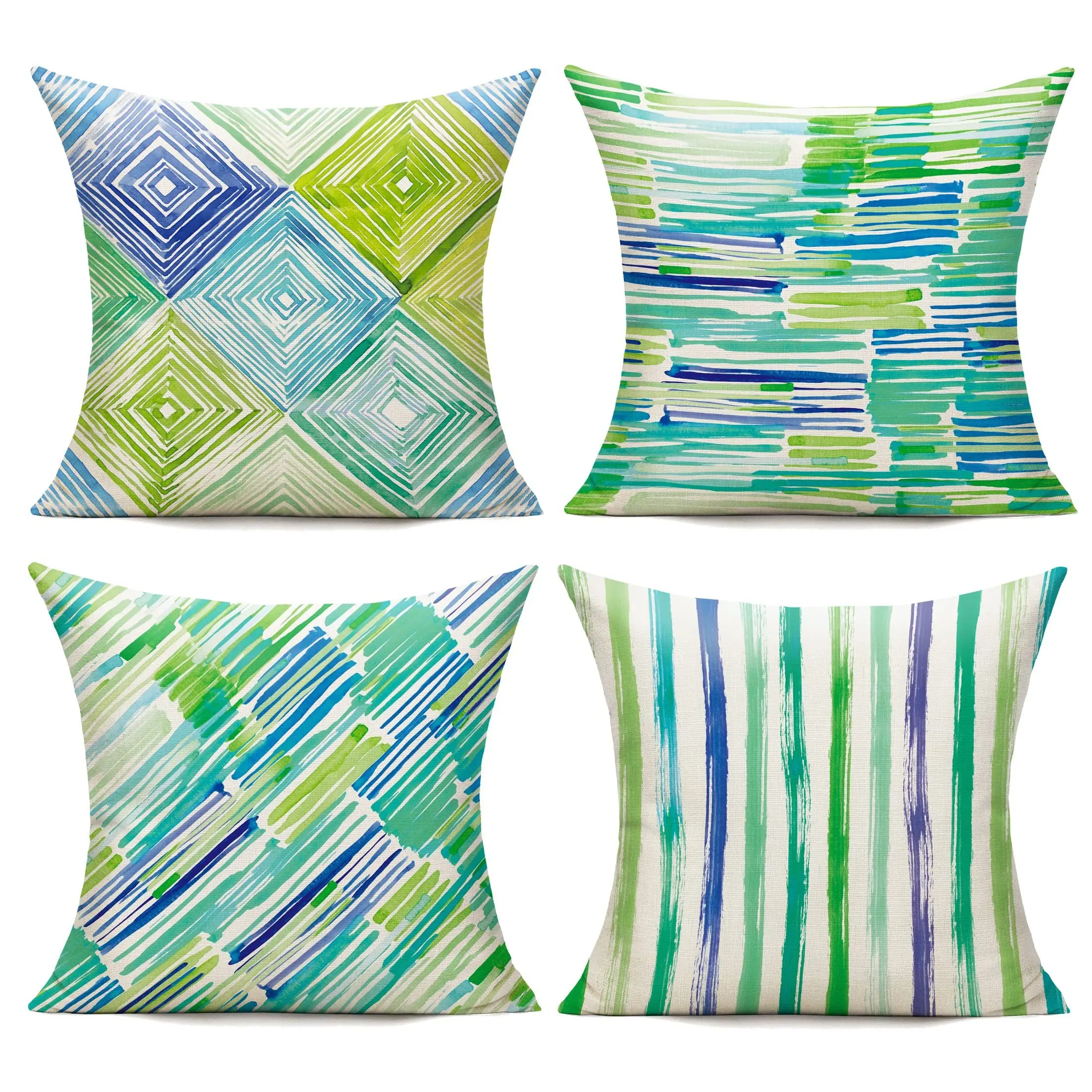 

Home decoration: colorful geometric brushstroke pattern cushion covers for sofas, bedrooms, cars, and pillow covers