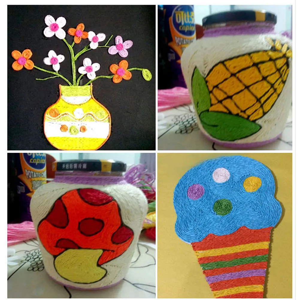 

Набор из 24 штук разноцветного бумажного шпагата (30 м) для рукоделия, упаковки подарков, флористики, скрапбукинга