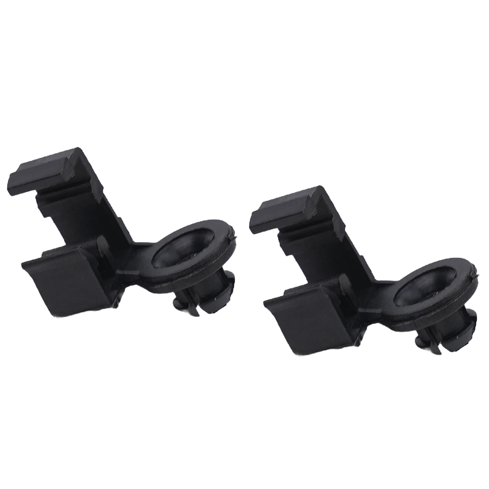 2Pcs Hood Bonnet Rod Support Prop Clip Stay Clamp Holder For Mazda Black Car Hood Support Prop Rod Clips Grommet