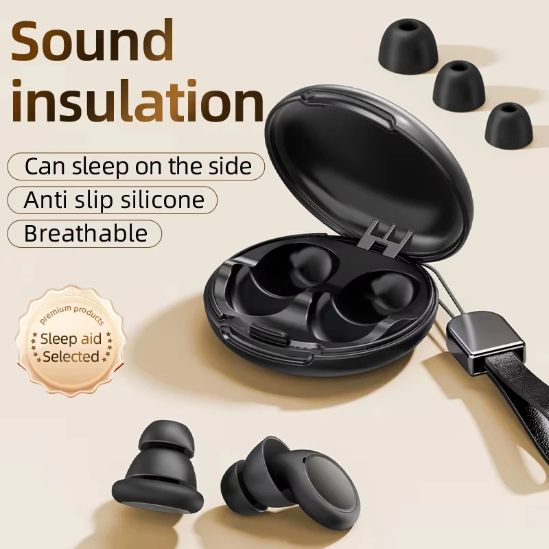 Ear Plugs for Sleeping 32dB Noise Cancelling Silicone EarPlugs for Concerts Traveling Studying Focus Reusable Ear Protection
