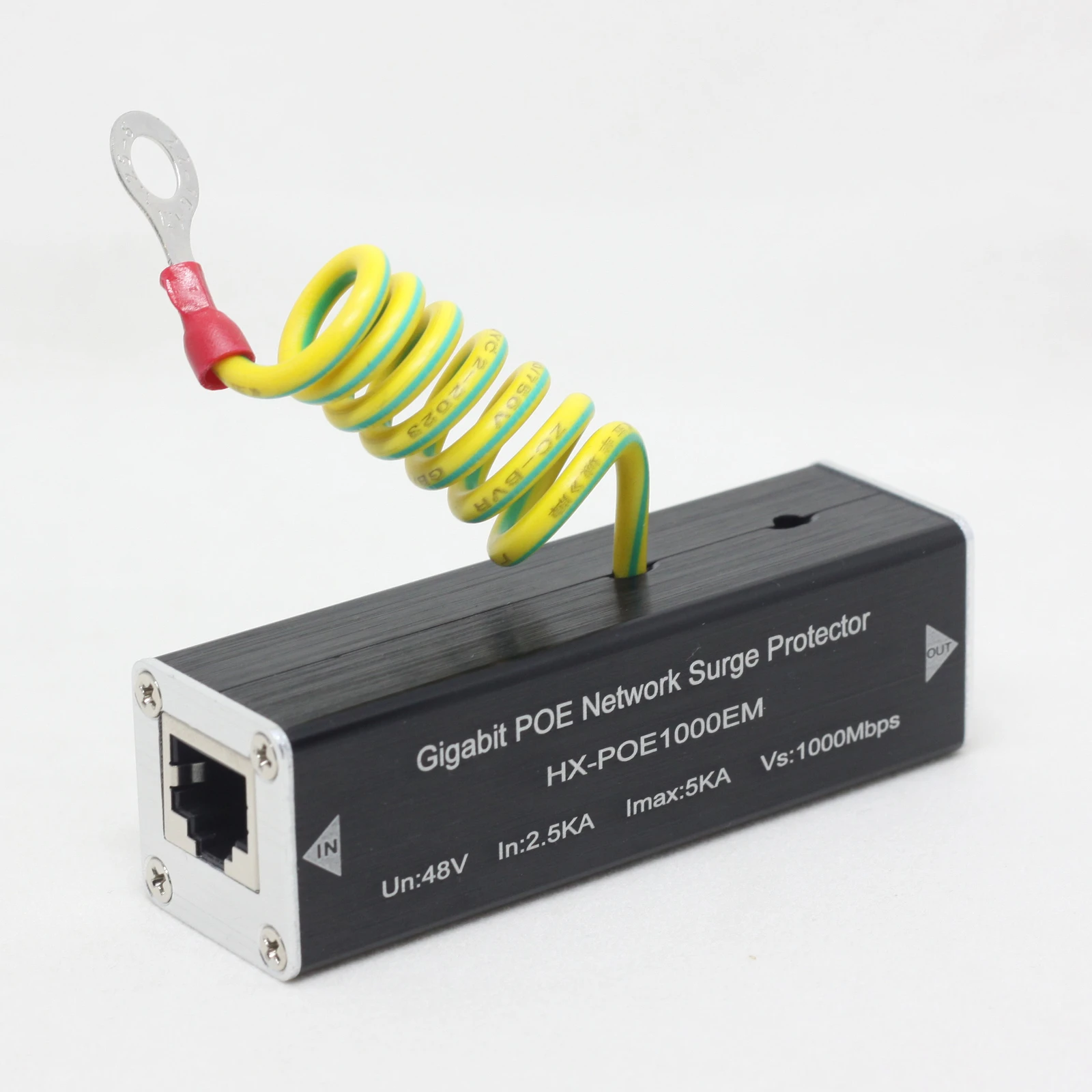 PoE Ethernet Surge Protector Lightning Arrester RJ45 Network Thunder Protection