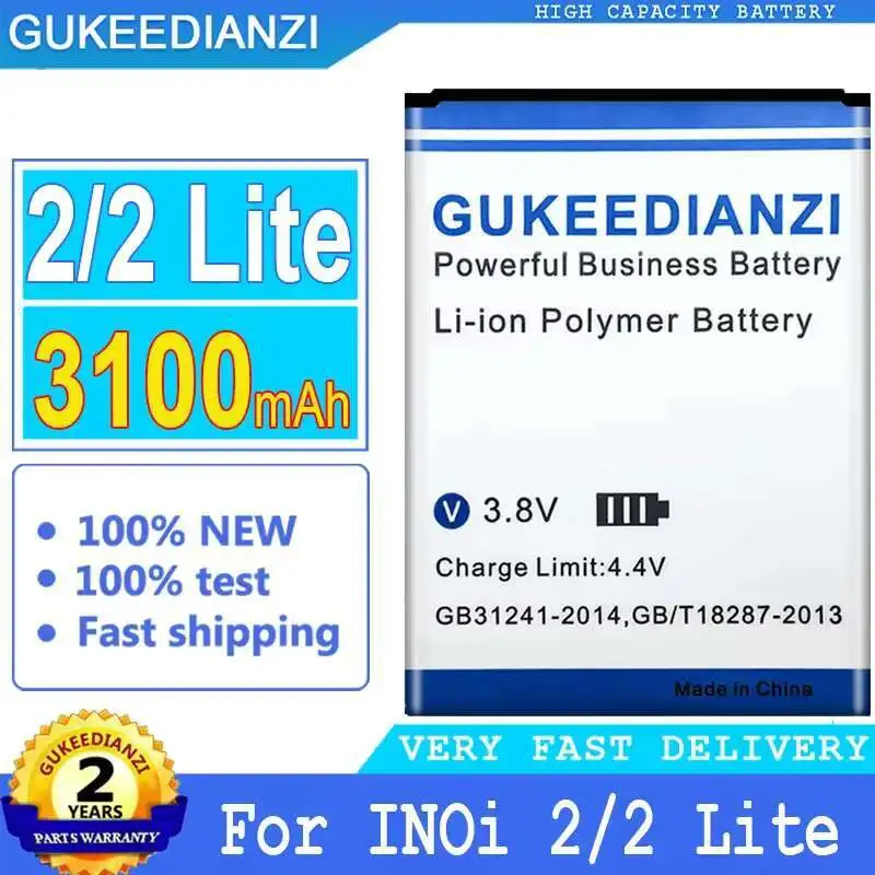 

Good Low-Temperature Performance Mobile Phone Battery For Inoi 2 2 Lite 2Lite Lite 3100mAh