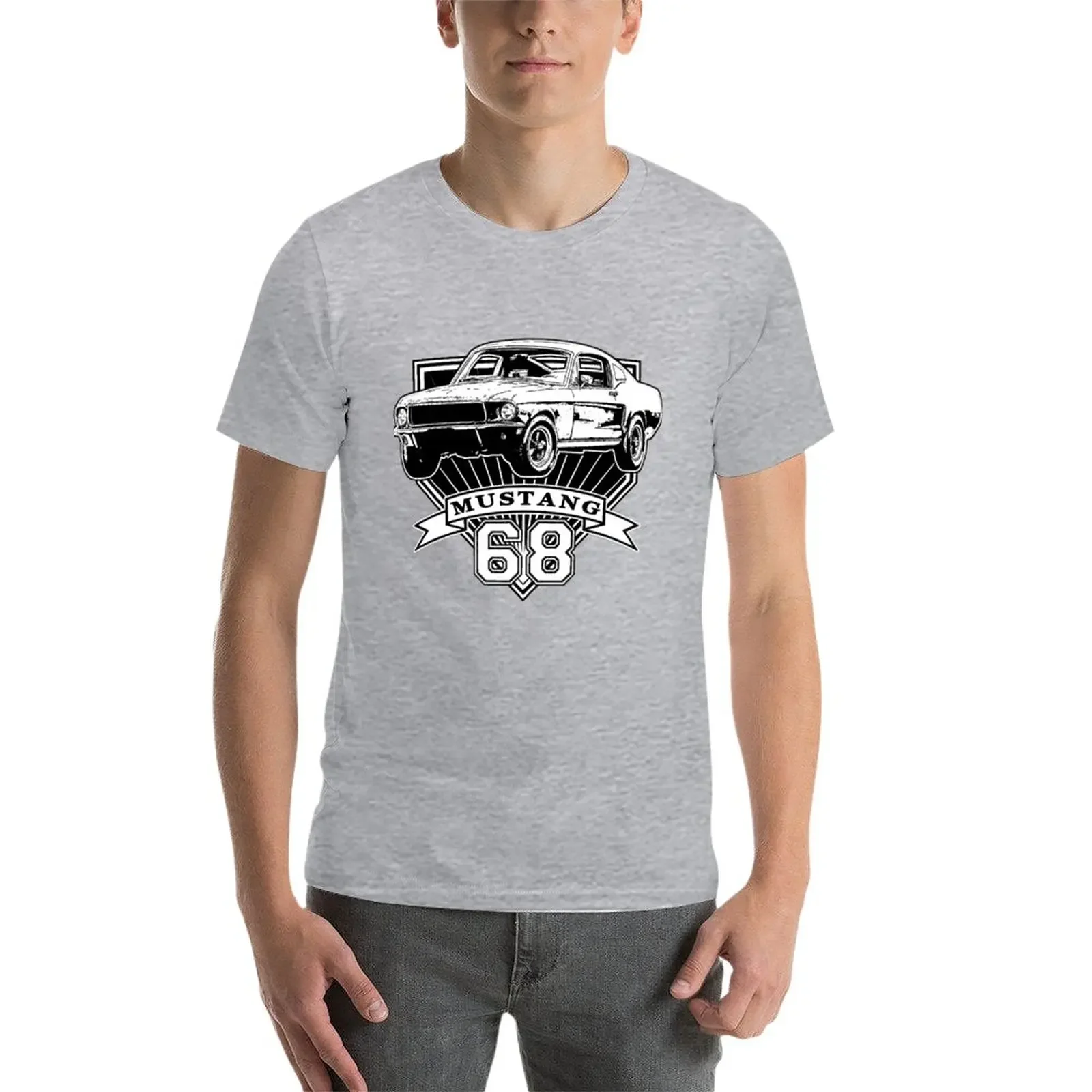 68 Mustang Fastback T-Shirt cute clothes funnys new edition workout shirts for men