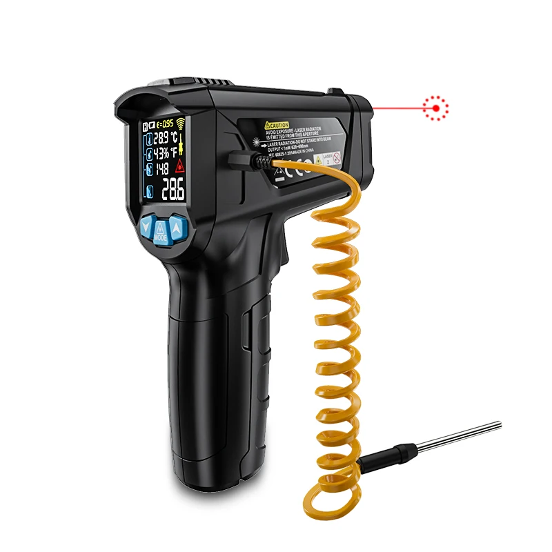 

Laser Thermometers Meter Gun Digital LCD Industrial Outdoor Laser Pyrometer Hygrometer Degree Measurement Electronic Hygrometer