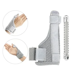 Férula médica ajustable para el pulgar, muñequera para tendinitis, artritis, alivio del dolor, soporte fijo, almohadillas correctoras, 1 unidad