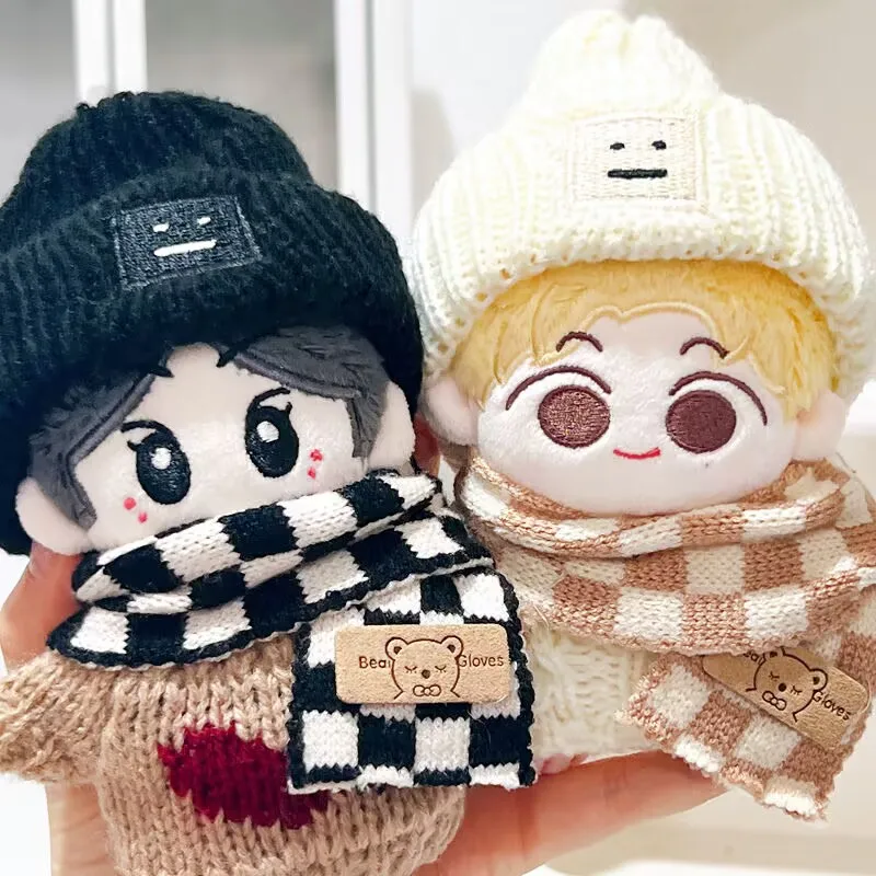 เสื้อผ้าเด็กน่ารัก 10 ซม. ชุดเสื้อกันหนาวฤดูใบไม้ร่วง ผ้าพันคอ ตุ๊กตา ปลาดาว จี้ตุ๊กตาผ้าฝ้าย อุปกรณ์แต่งตัว