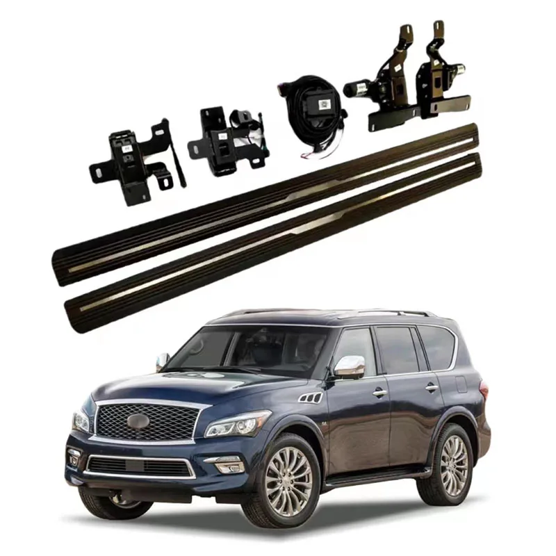 

Электрические автоматические подножки, боковая ступенька для INFINITI QX80 2013-2022, педали, высококачественные автоаксессуары