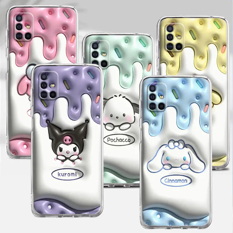 Kuromi Melody Case for Samsung Galaxy A12 A23 A22 A24 A33 A53 A72 A73 A21s A32 A13 A34 A54 A11 A14 A52 A41 A31 Silicone Cover