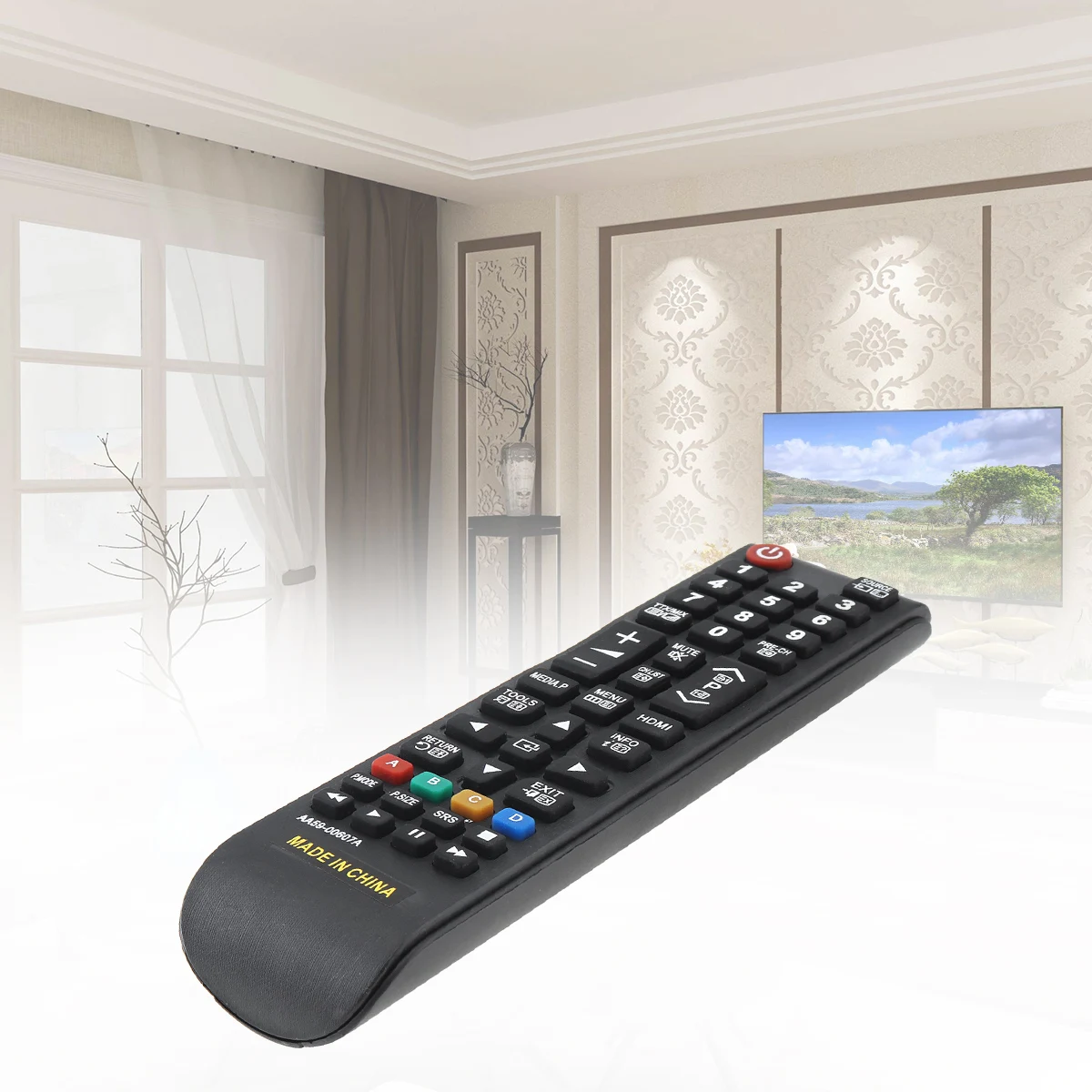 Mando a distancia de reemplazo para TV, dispositivo Digital de 433MHz, IR, compatible con Samsung AA59-00607A