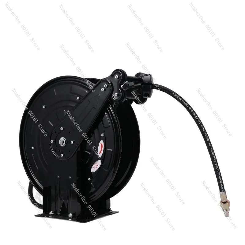 Automatic telescopic car wash water drum reel, industrial grade hanging, cleaning machine water pump supporting equipment