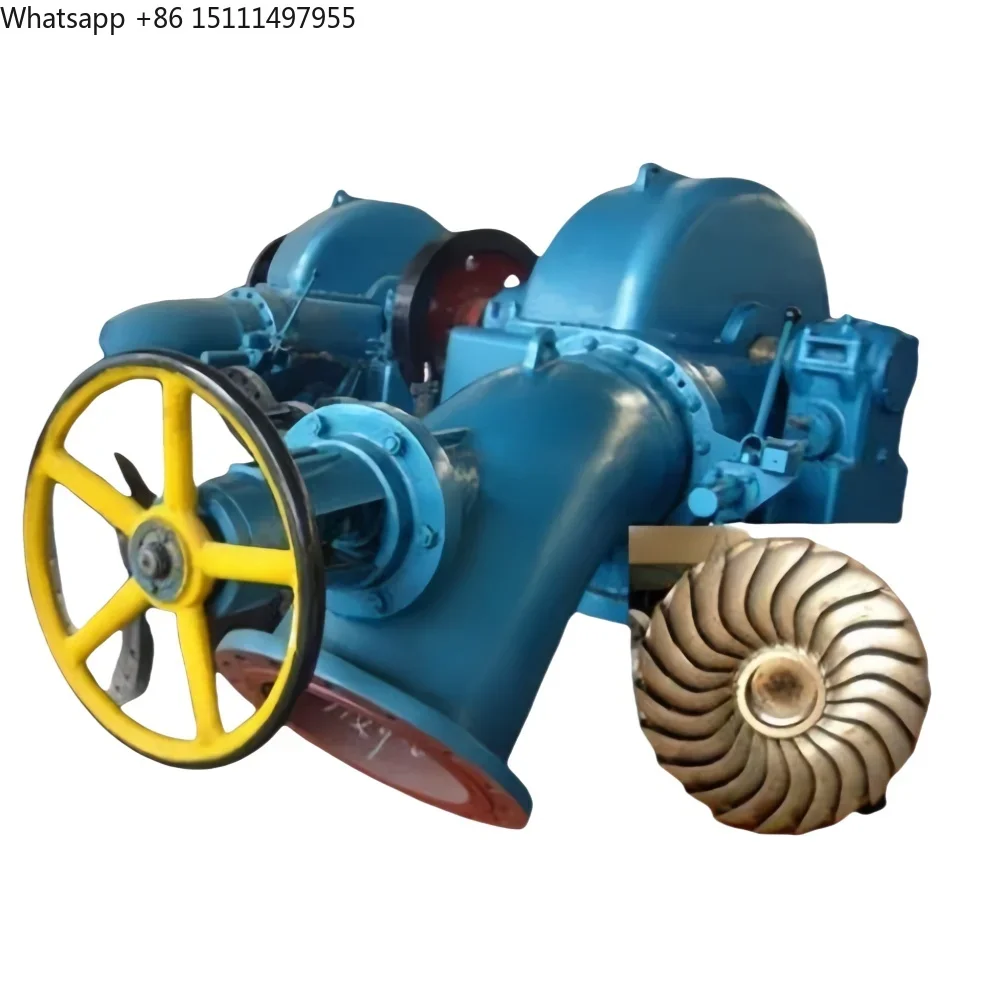 Micro Pelton Francis Impulse Hydropower Water Turbine Generator Low Head 500KW for Renewable Energy Applications