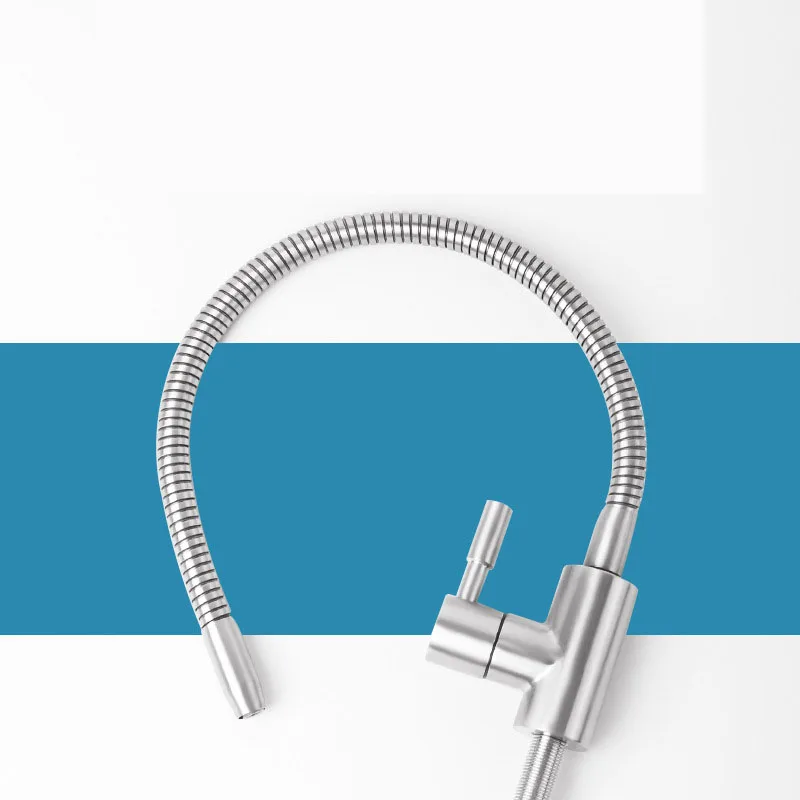 Universal Gooseneck Kitchen Faucet Filter Accessories 304 Stainless Steel Water Purifier 360 ° Rotation Sink Fixture Home