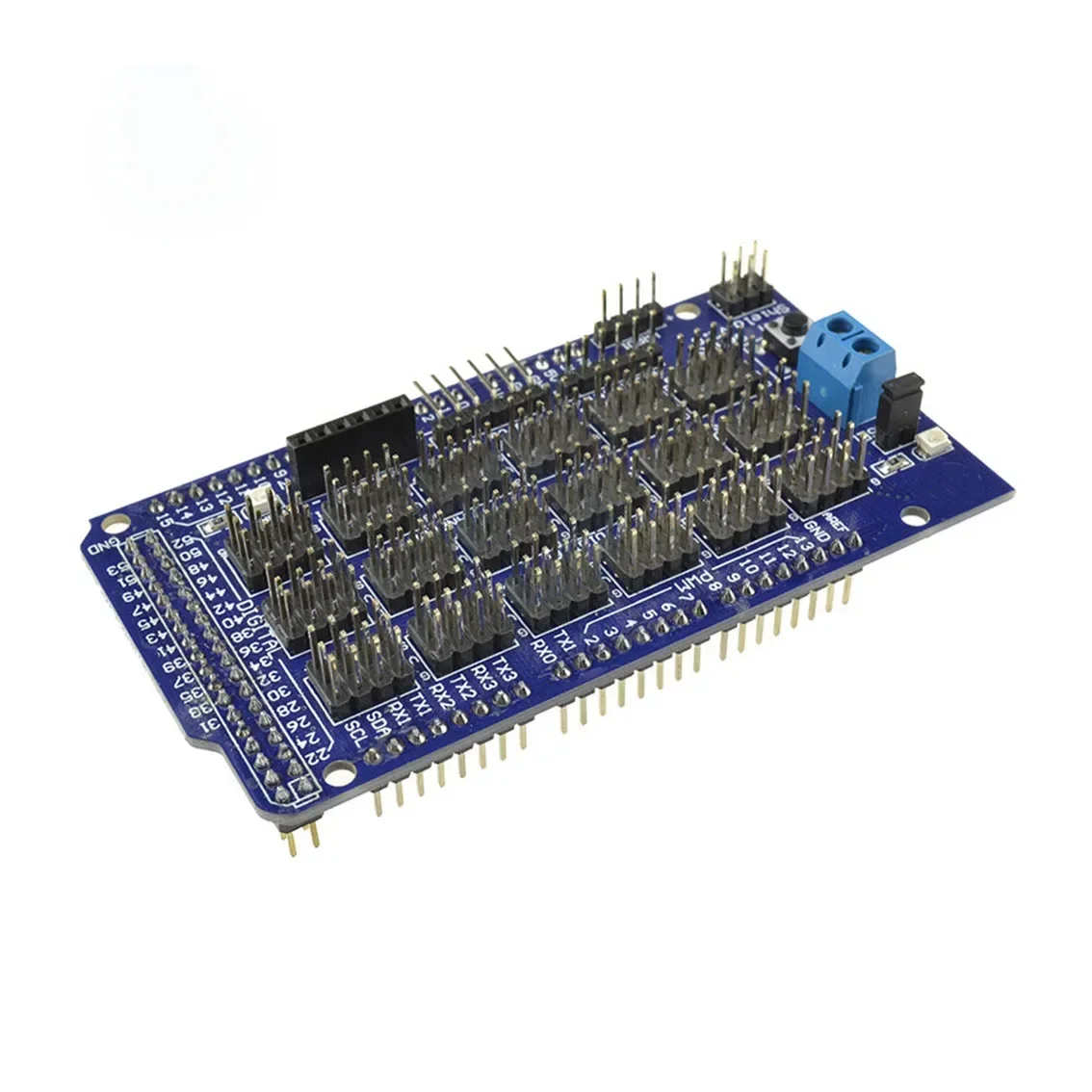 2pcs/lot Mega Sensor Module Shield V2.0 V2 For Arduino Module ATMEGA 2560 R3 1280 ATmega8U2 ATMEL AVR Development Board