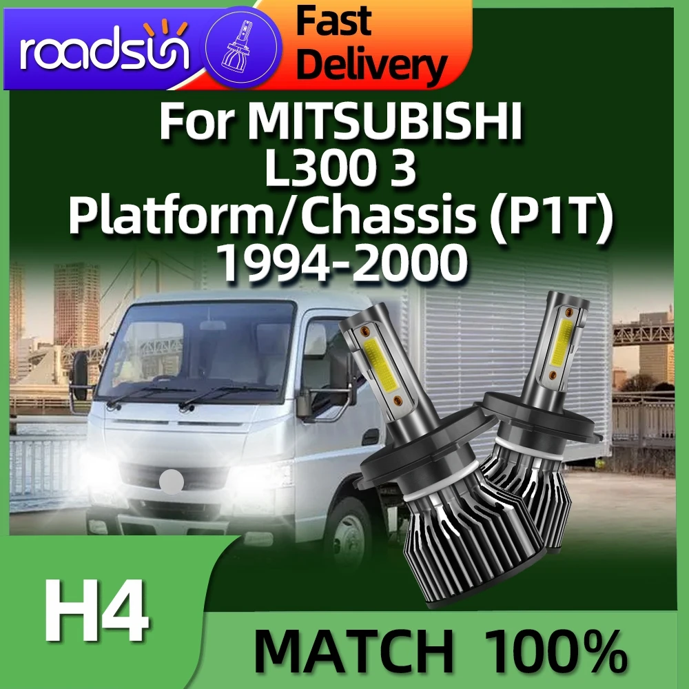 

Roadsun 150W H4 Led Lamp Car Headlight For MITSUBISHI L300 3 Platform/Chassis (P1T) 1994 1995 1996 1997 1998 1999 2000