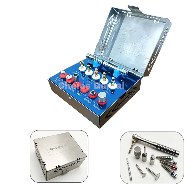 

12Pcs/Set Dental Bone Expander Kit Sinus Lift With Saw Disk Dental Implant Surgery Bone Extrusion Bone Splitting Tool Instrument