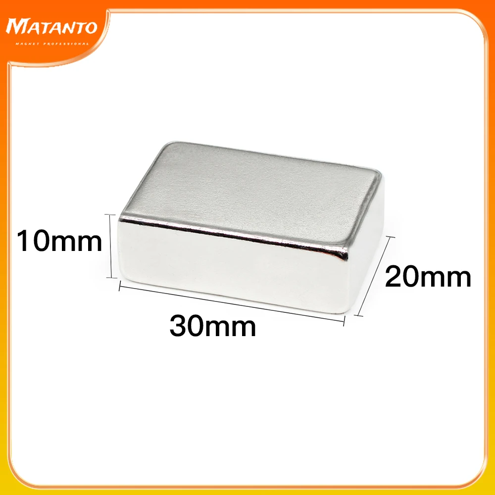 

1/2/5/10PCS 30x20x10mm Quadrate Super Powerful Strong Magnetic Magnets 30*20*10 Block Permanent Neodymium Magnets 30x20x10