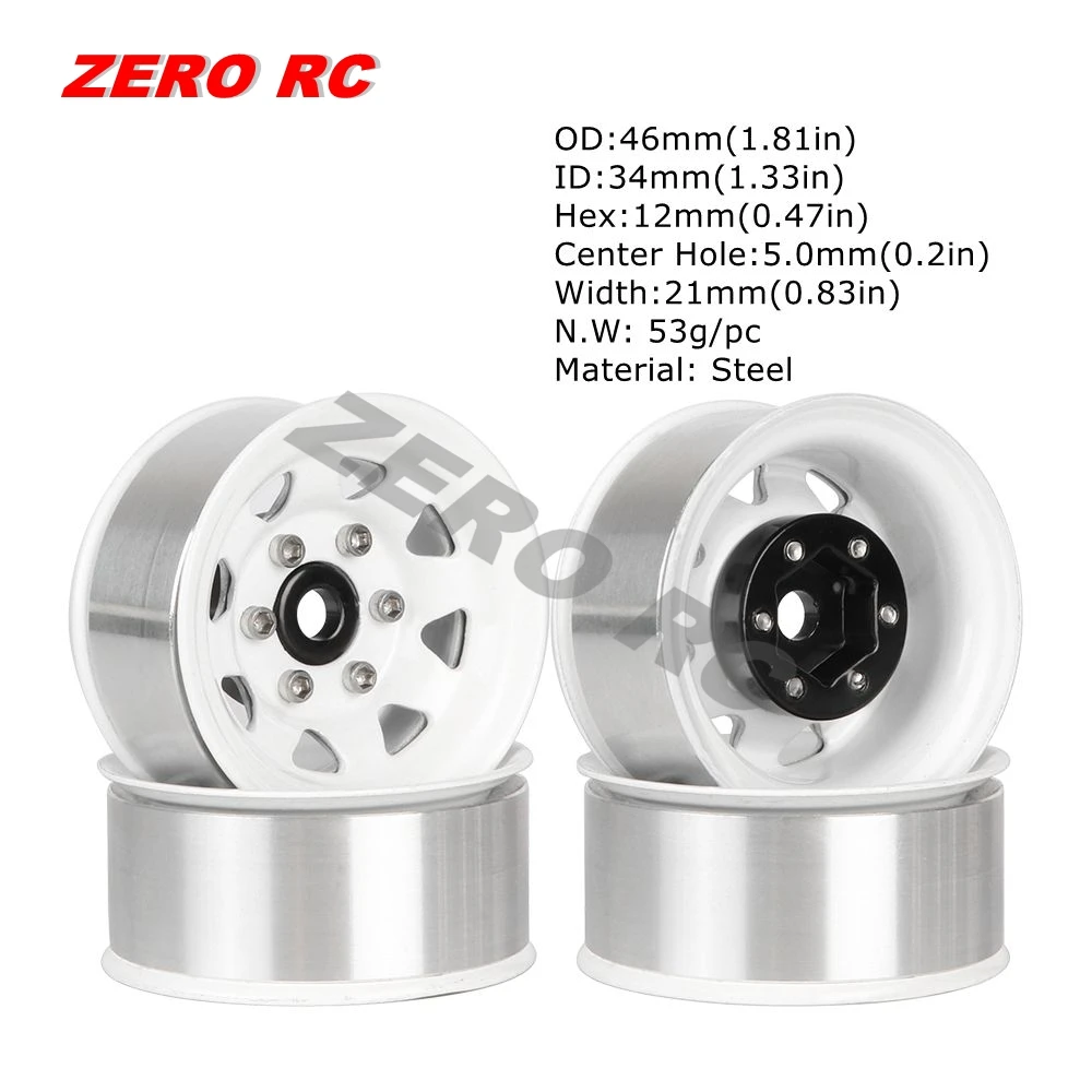 RC ロッククローラー 1.55 インチオフロードメタルビードロック