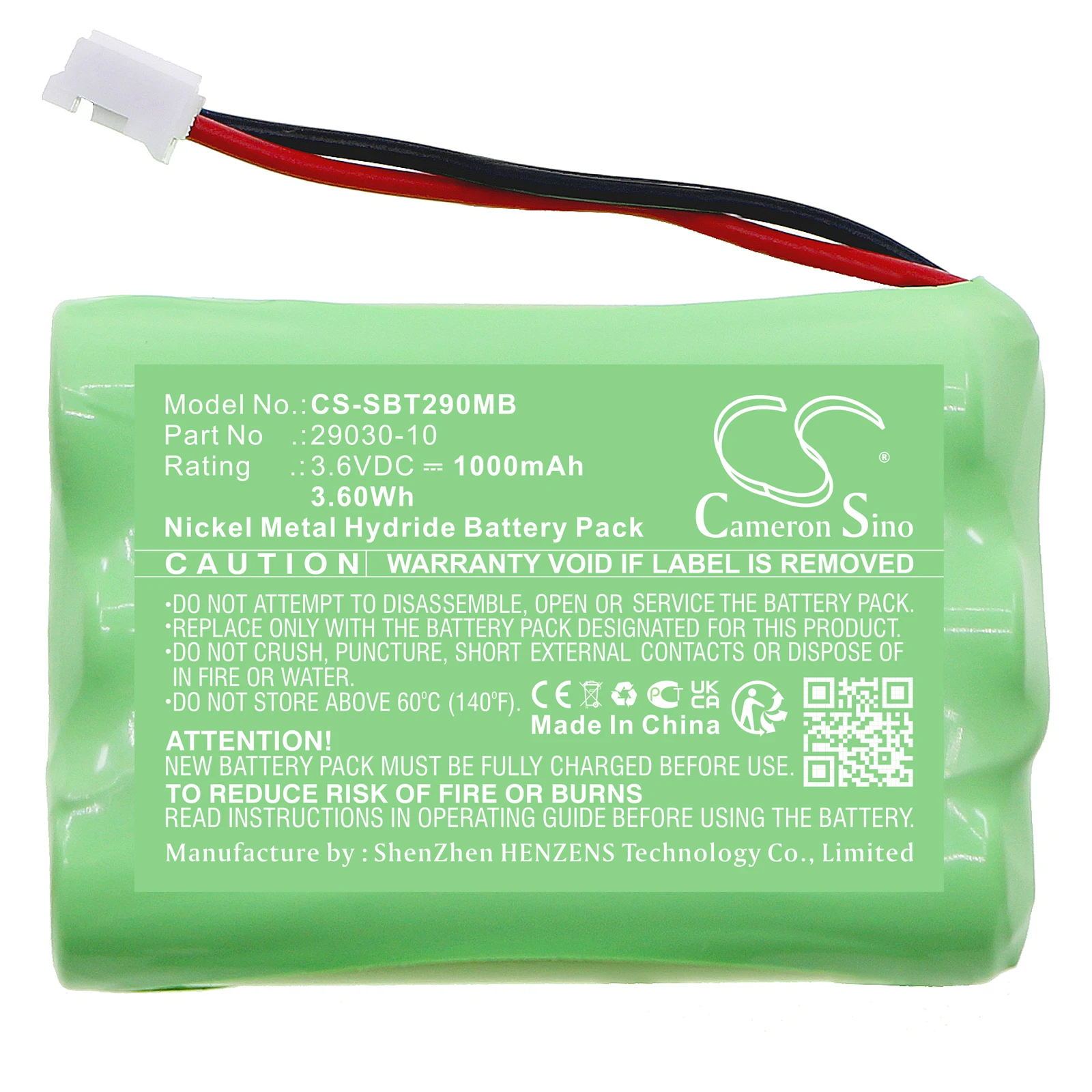 

GreenBatteryPower CameronSino 1000mAh 3.6V 3.6Wh BabyPhone Ni-MH Battery for Summer 29030-10 29000 Motorola GB390822 MBP853