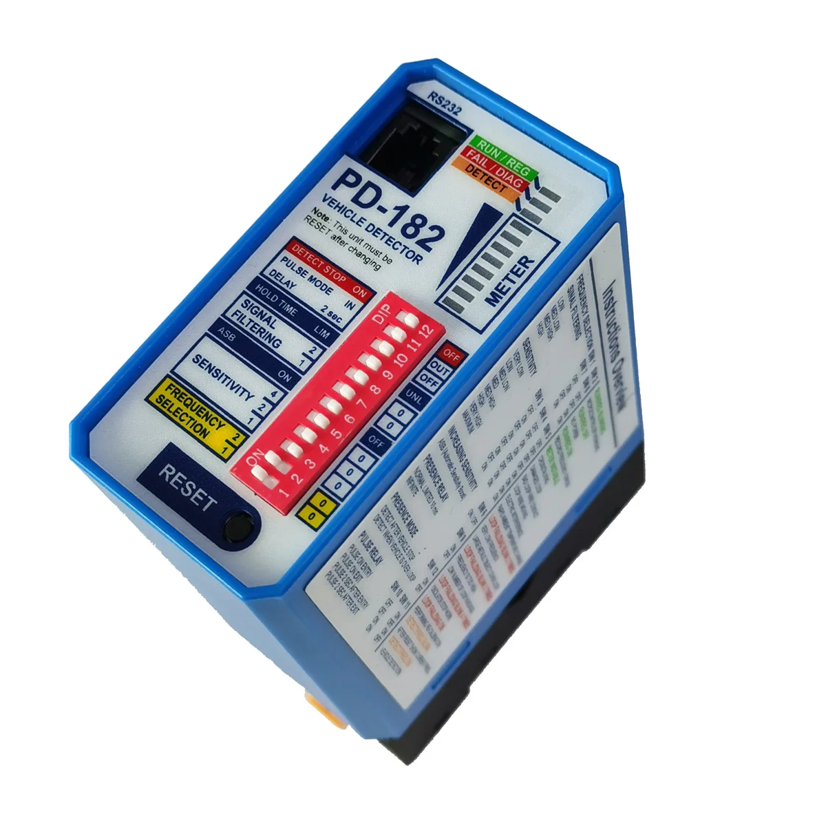 220VAC PD182 Single Channel Vehicle Loop Detector for Boom Barrier Gate Parking Management System