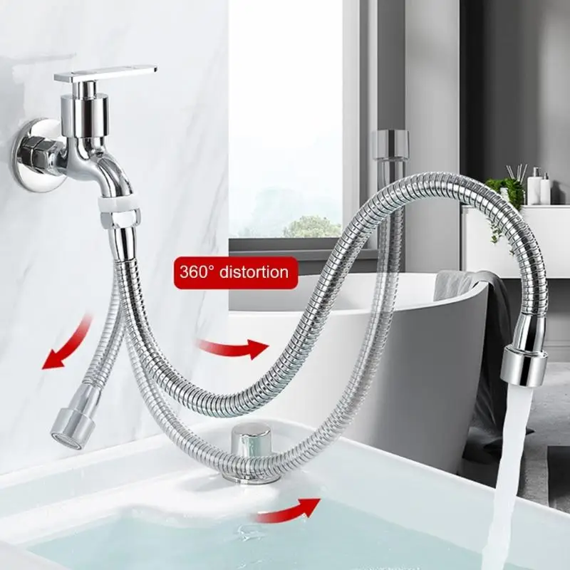 

360 -градусные видности для разгибания кмесителя из нержавеющей стали регулируемые распылители для кухни раковины для ванной