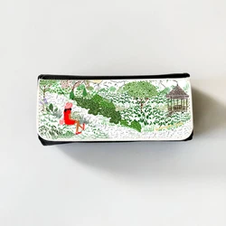 5pcs/lot Sublimation Blanks PU Glasses Case Box For Glasses Storage