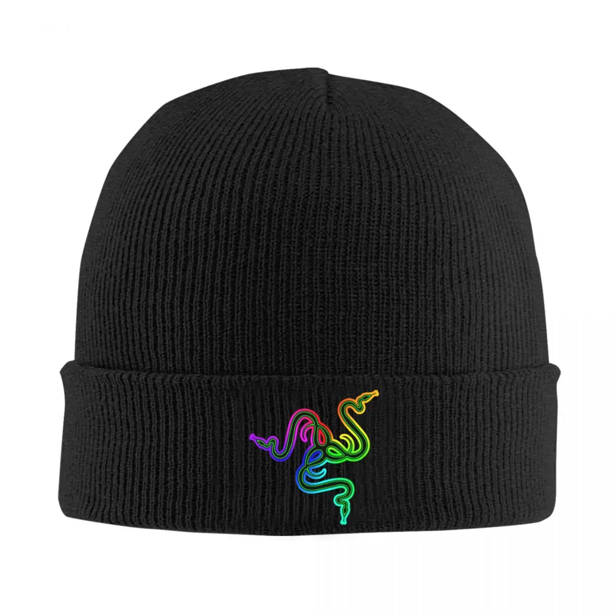 Razer Warm Knitted Cap Hip Hop Bonnet Hat Autumn Winter Outdoor Beanies Hats for Unisex Adult