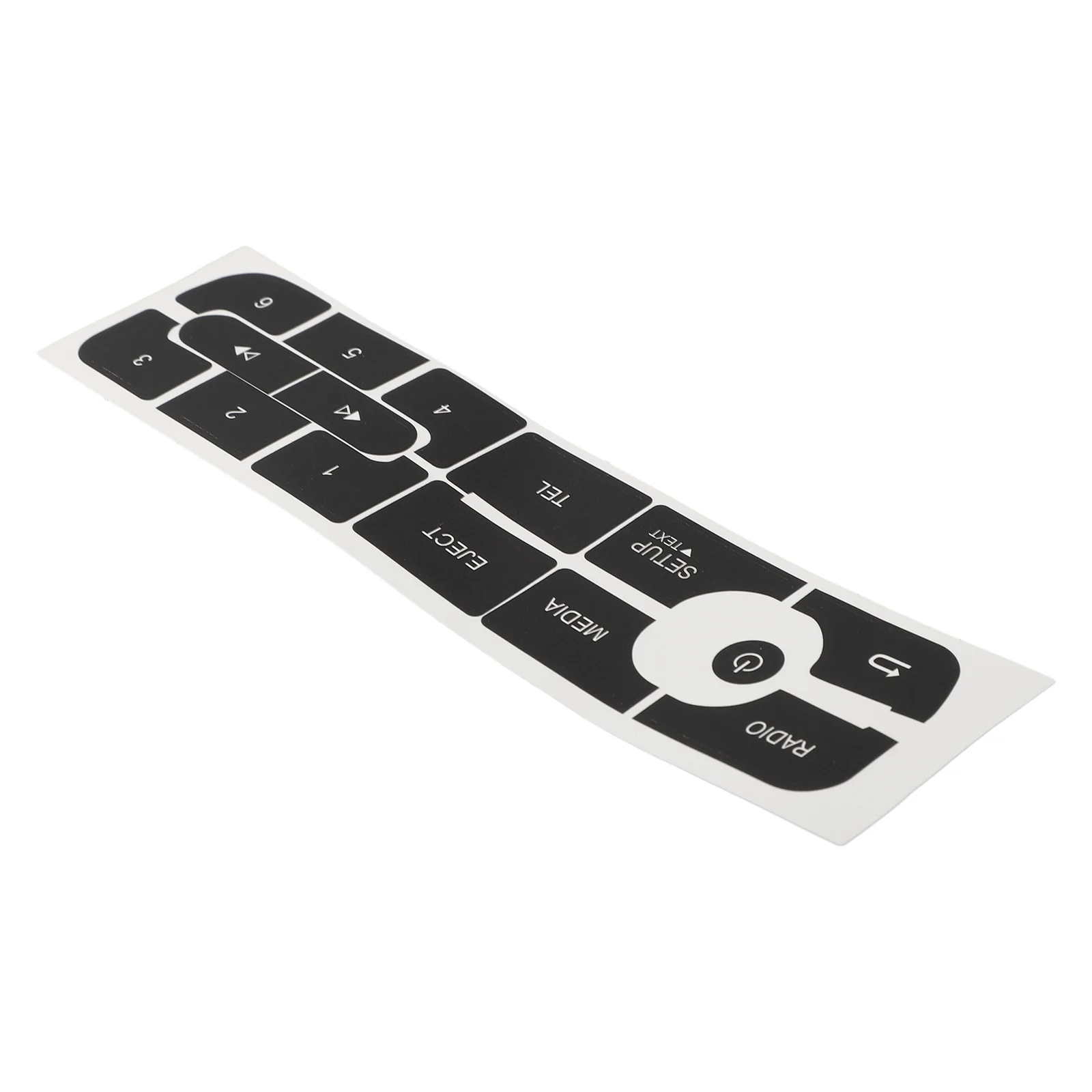 Auto CD Radio Audio Button Repair Decals Sticker For-Megane FOR-Master FOR-Scenic 3 150X50MM For LHD Vehicles Stickers