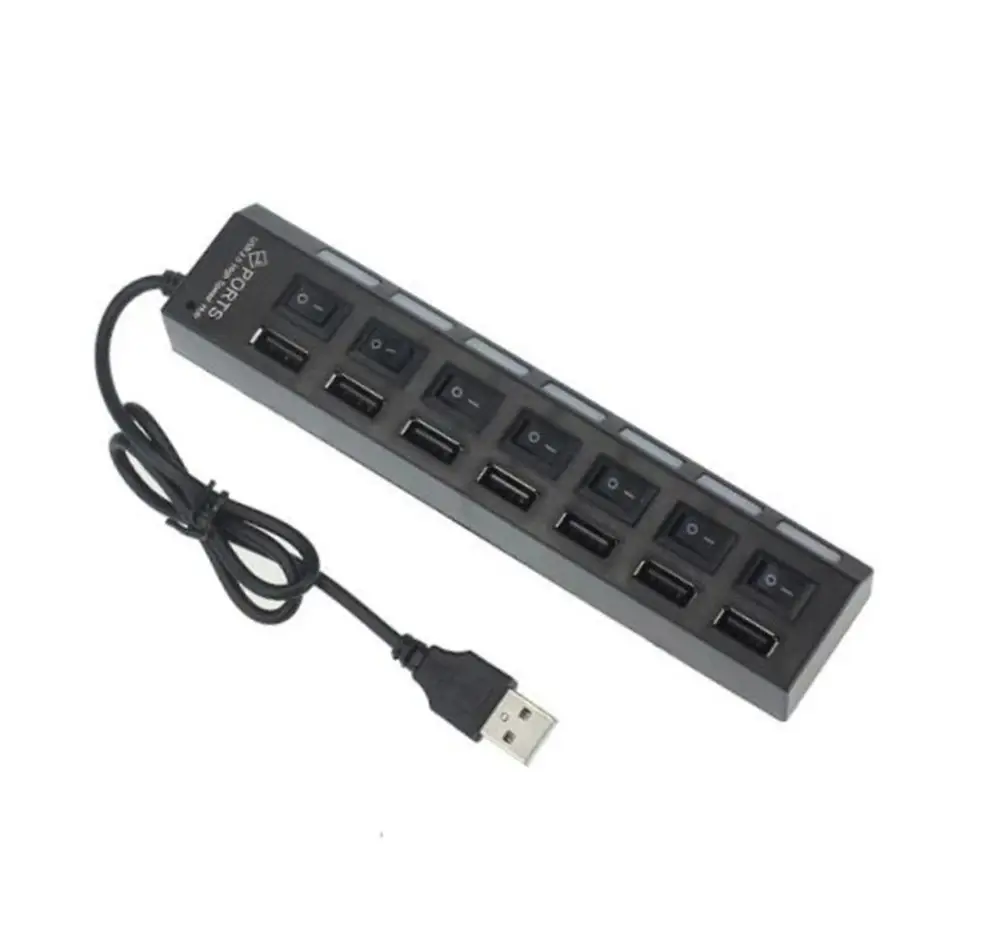 Hub connected to a laptop