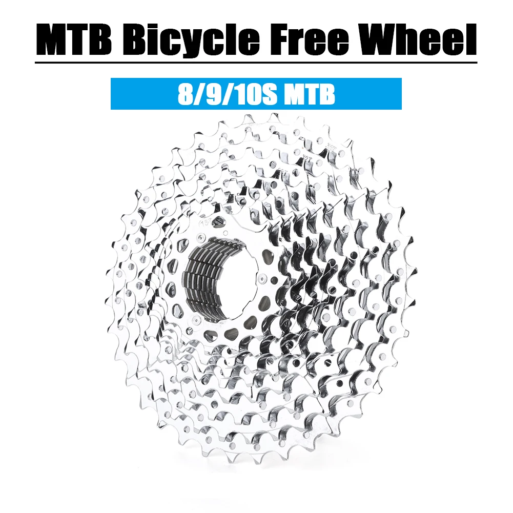 MTB Freewheel 8/9/10S Bike Cassette Freewheel Anti-Slip Sports Bike Sprocket Lightweight for MTB Bicycle