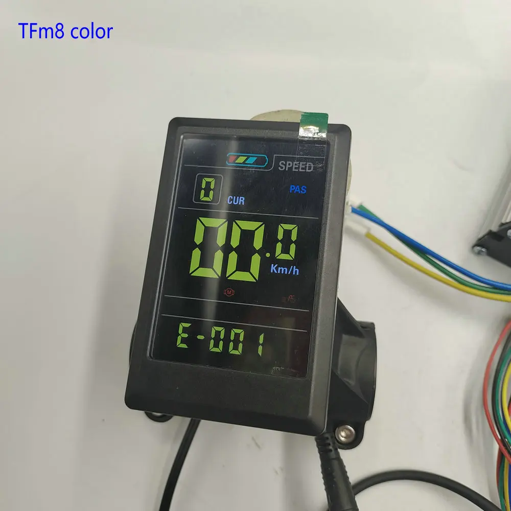 

TFm8 Цветной вертикальный экран ДИСПЛЕЙ с USB-интерфейсом Прибор Аксессуары для электромобилей СКУТЕР + водонепроницаемый разъем