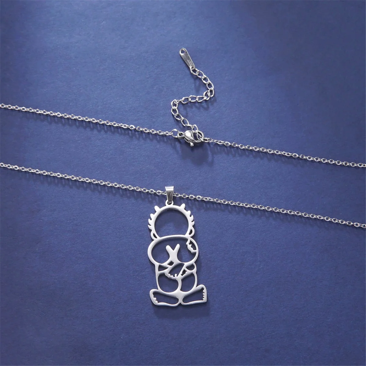 ABQR الصلب اللون فلسطين الصبي عودة قلادة قلادة الاتجاه الفاخرة مجوهرات هدية للنساء الرجال