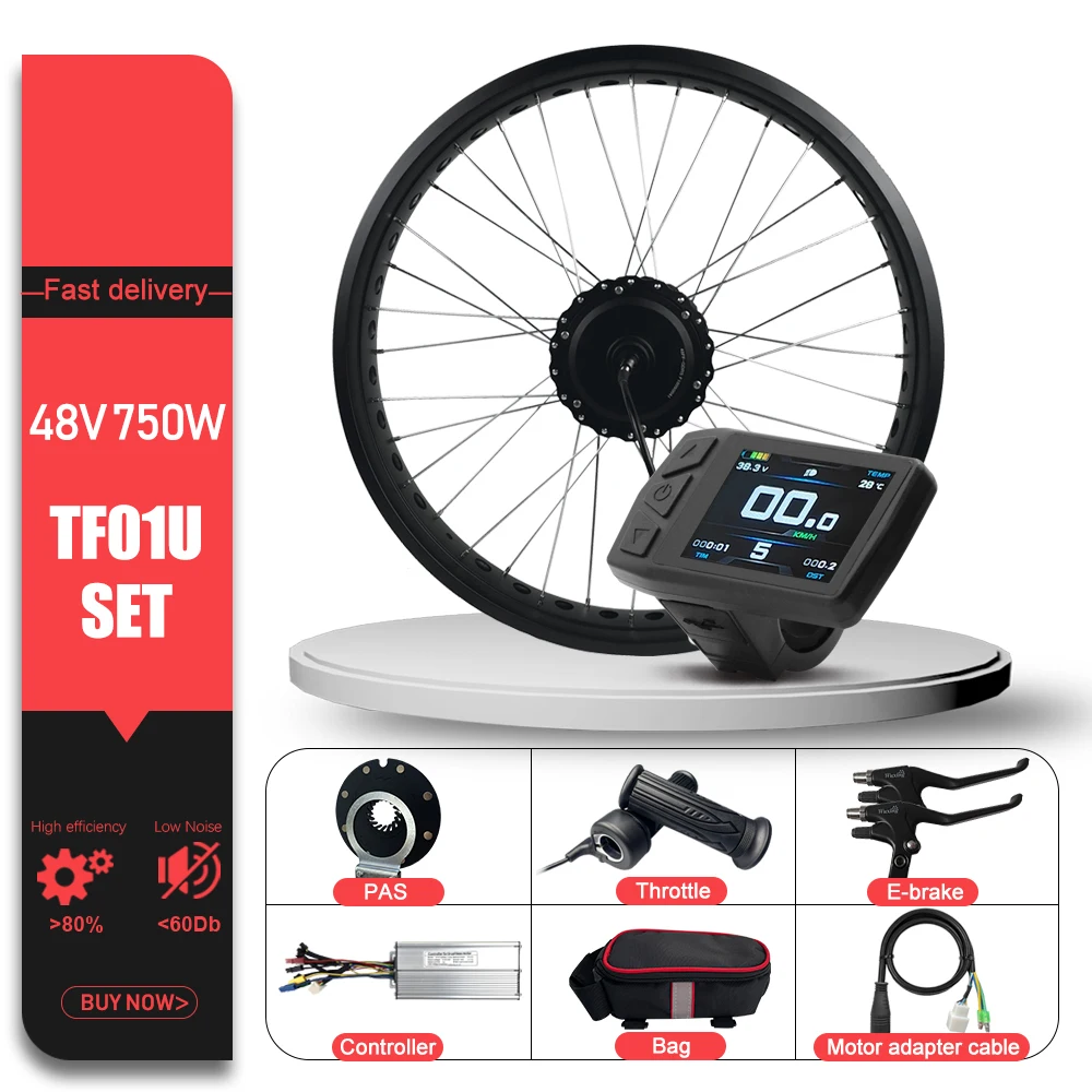電動ファットバイクキット 48V 750 ワット 4.0 タイヤブラシレスギア