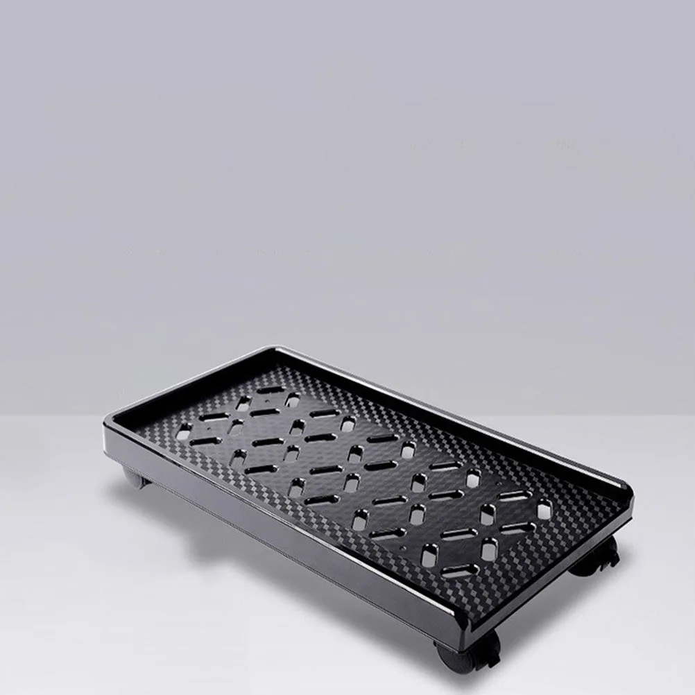 

1Pcs Computer Case Rack with Brakes Wheels Rounded Corner Design Long-Lasting CPU Rolling Stand for Desktop Tower Enhanced