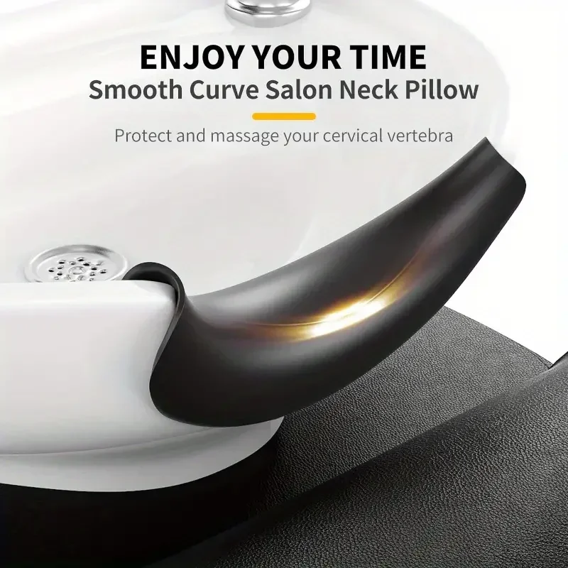 Barbershop Black Hair Washing Sink Neck Rest Pillow Spa Silicone Cushion Hairdressing Accessories 2023